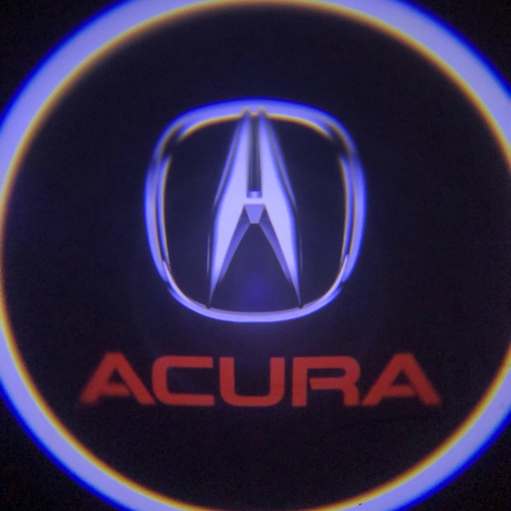 Acura cars logo wireless door lights led shadow